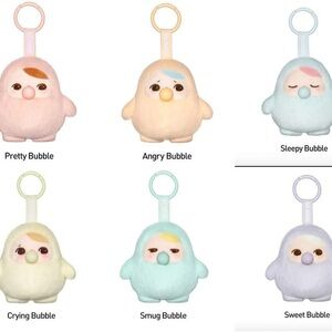 6 x Pop Mart Pucky Beanie Bubble Up Series Plush Pendant Blind Box full set